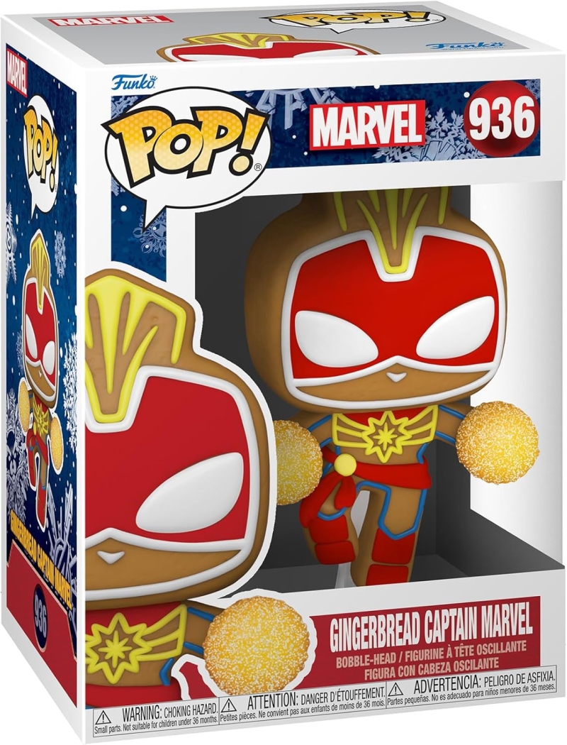 FUNKO ACTION FIGURES FUNKO POP MARVEL HOLIDAY S3: CAPTAIN MARVEL
